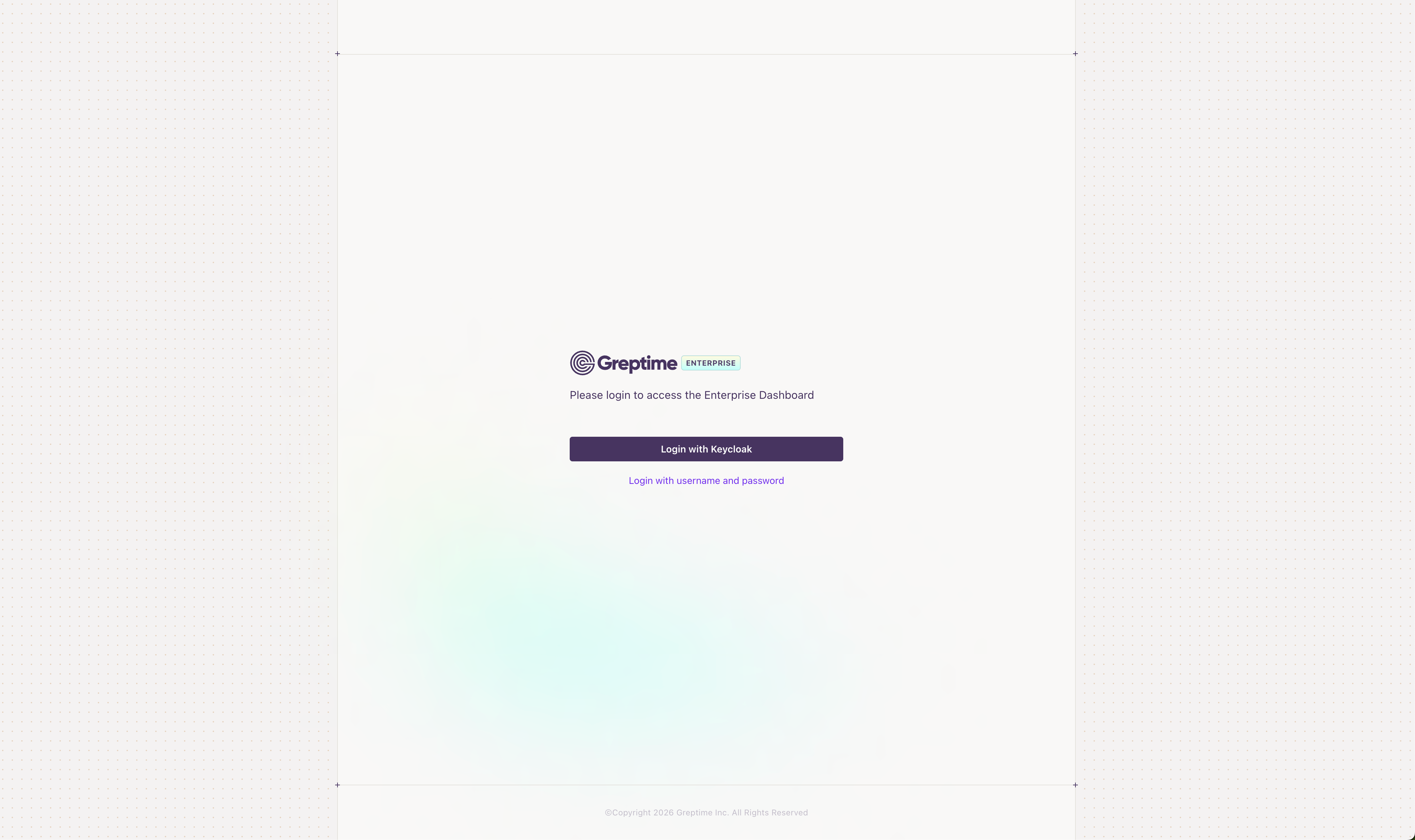企业版 Dashboard 登录页，提供 SSO 与密码登录入口